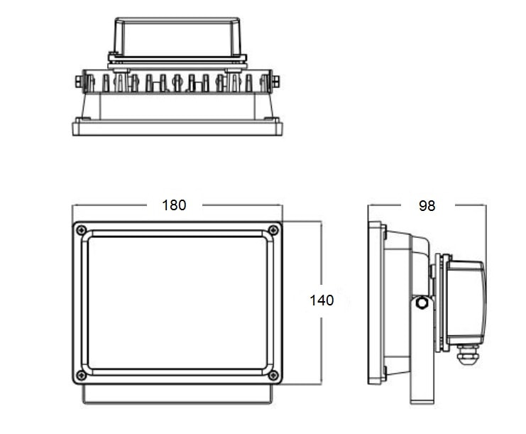 LED reflektor 20W – Obrázok 3