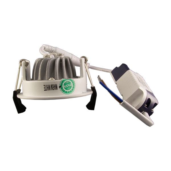 High-End biele zapustené okrúhle stropné COB LED svietidlo 8W – Obrázok 2