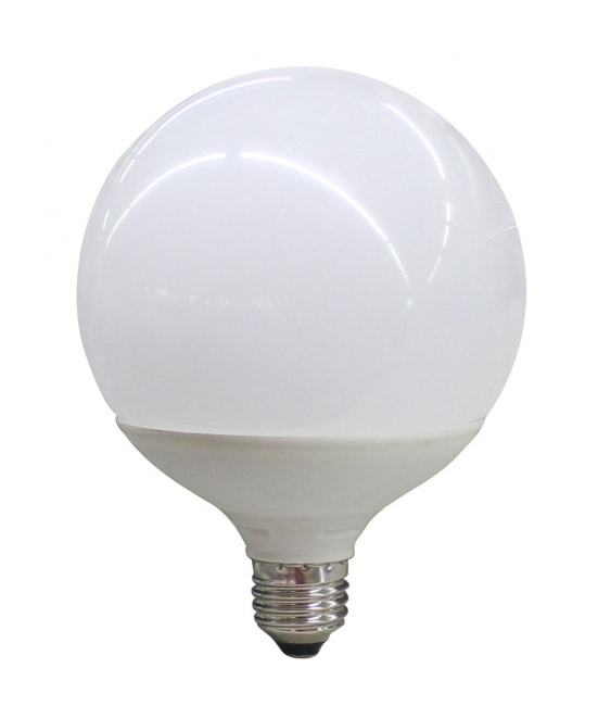 High-End LED žiarovka E27 G125 15W so širokým uhlom