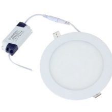 biely okruhly zapusteny led mini panel 12w