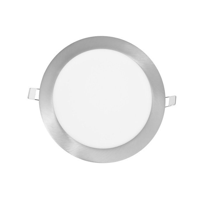 chromovy okruhly zapusteny led mini panel 12w