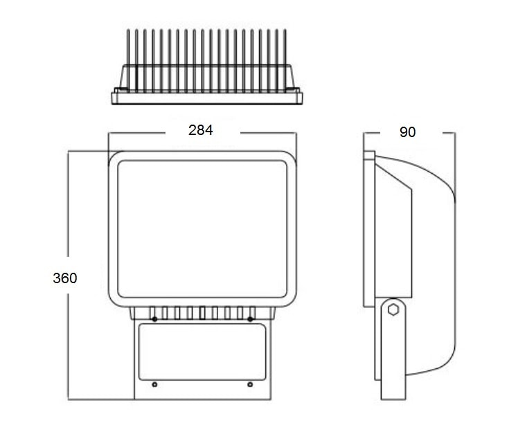 LED reflektor 100W – Obrázok 3