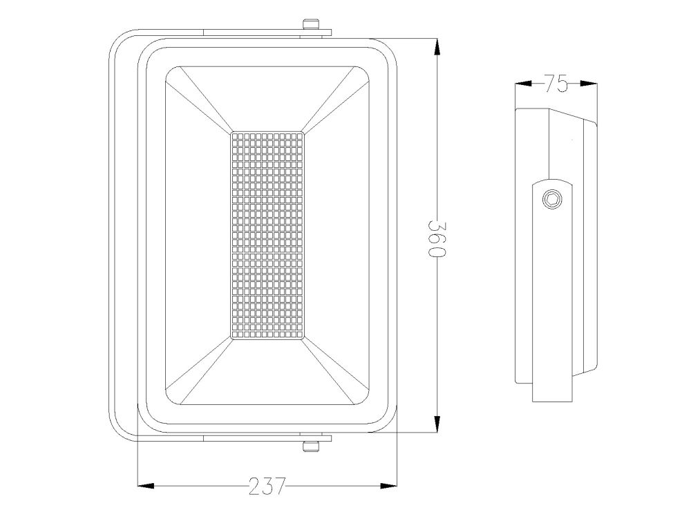 SMD LED reflektor 150W s ICD driverom – Obrázok 3