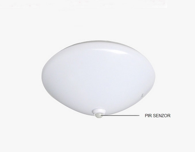 Okrúhle LED svetlo s PIR senzorom pohybu 9W – Obrázok 2