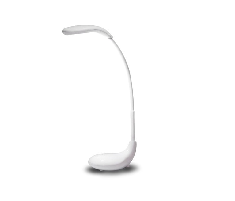 biela usb nabijatelna stolna led lampa