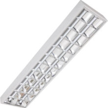 rastrove trubicove svietidlo na povrch 2x120 cm 36w