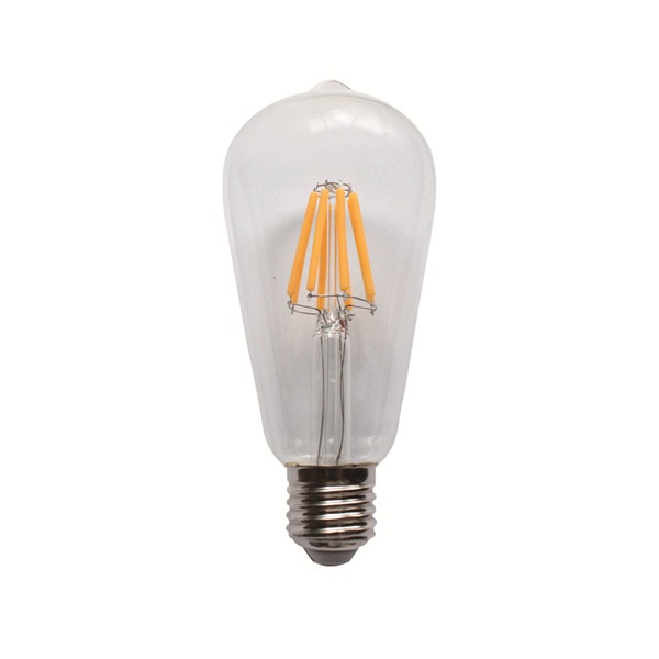 led filament ziarovka e27 st64 6w