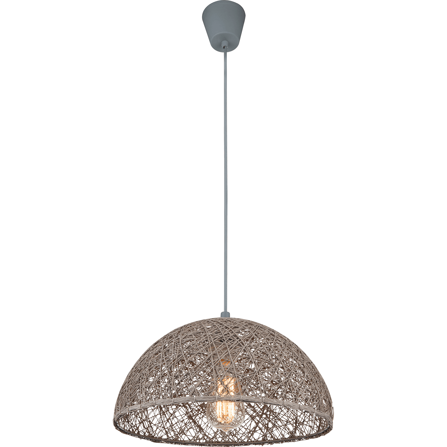 Ratanová visiaca lampa na LED žiarovky e27 – Obrázok 5