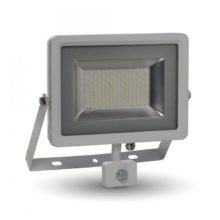 biely smd led reflektor 50w s pohybovym senzorom