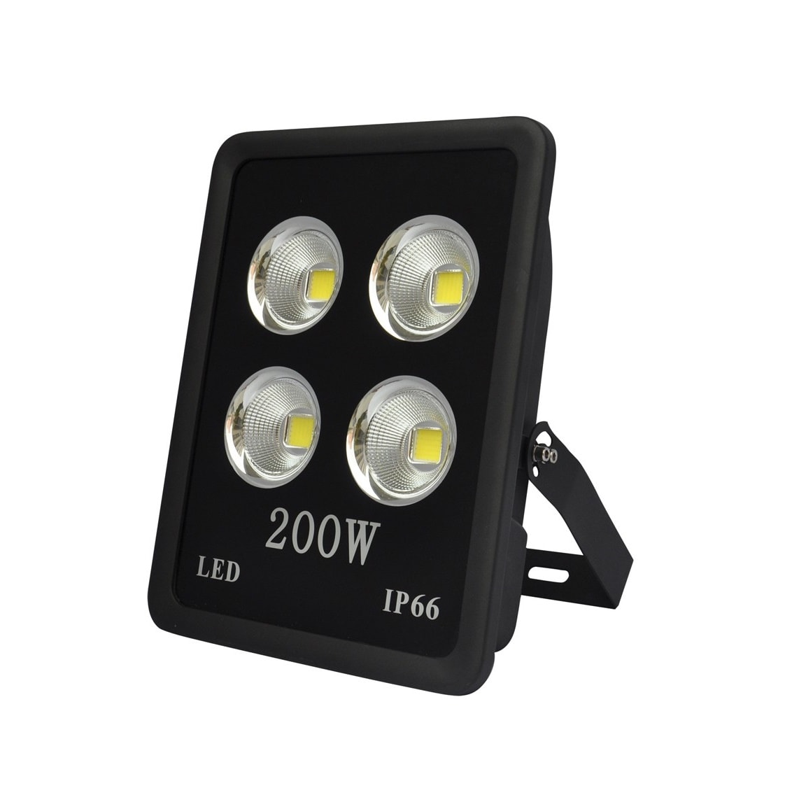 cob led reflektor 200w cierny