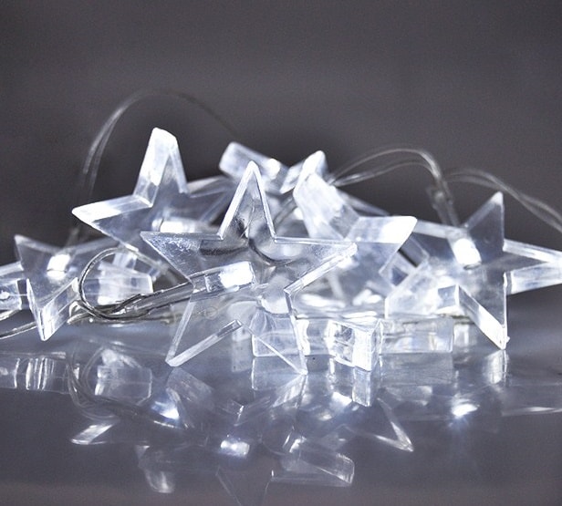 vianocna led retaz na baterky hviezdy