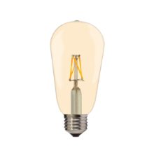 led filament ziarovka e27 st64 65w so zlatym sklom
