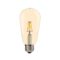 led filament ziarovka e27 st64 65w so zlatym sklom