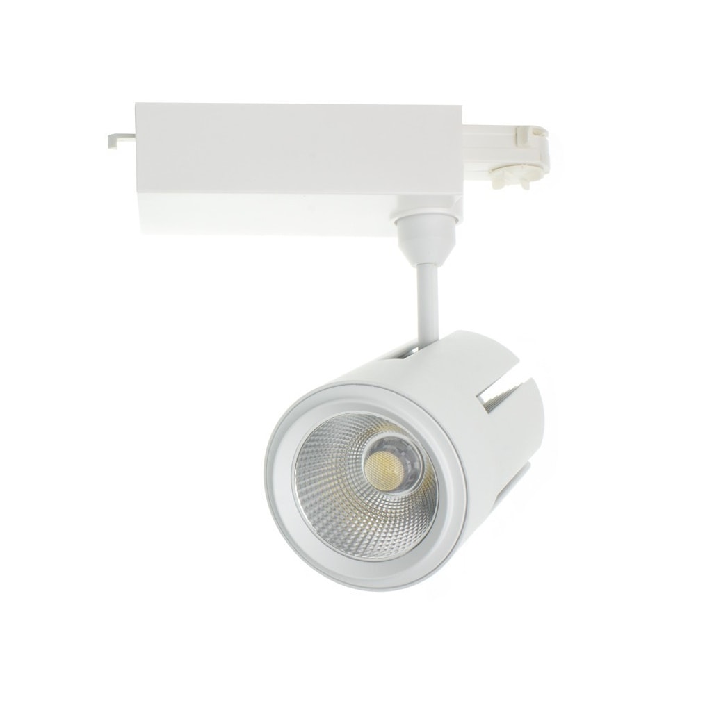 kolajnicovy cob led reflektor 40w cree biely
