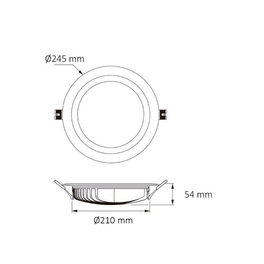 Zapustené SMD LED svietidlo 48W SAMSUNG – Obrázok 5