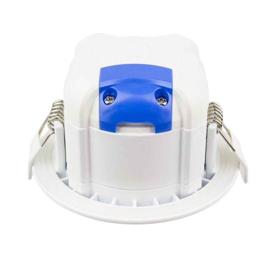 Biele zapustené okrúhle LED svietidlo IP65 8W – Obrázok 3