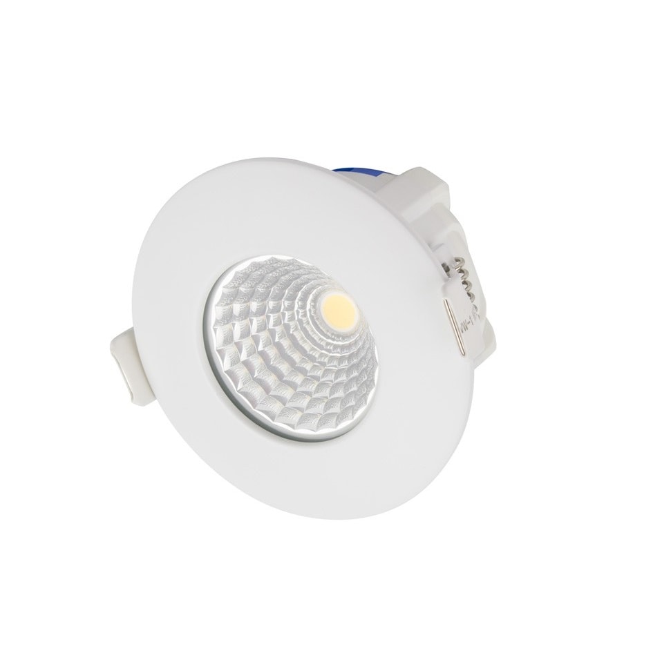 biele zapustene okruhle led svietidlo ip65 8w