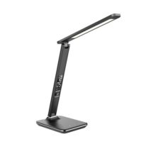 cierna stolna led lampa business line 9w s funkciami