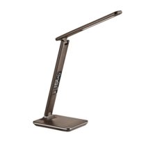 hneda stolna led lampa business line 9w s funkciami