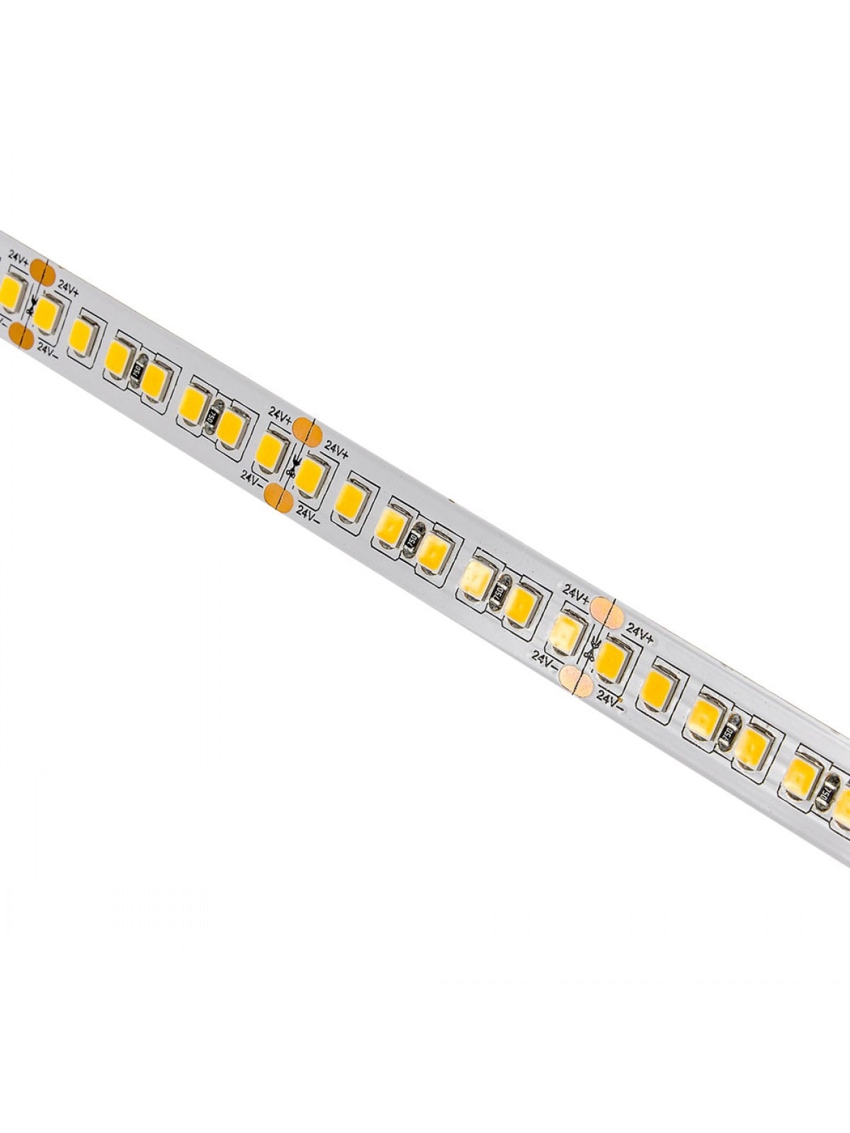 LED pás do interiéru 2835 24V 196 SMD/m s extra vysokou svietivosťou – Obrázok 2