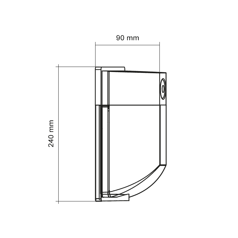 Profesionálne bezpečnostné nástenné LED svetlo so súmrakovým spínaním 26W – Obrázok 3