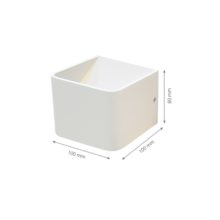 biele dizajnove nastenne led svietidlo ip44 5w s