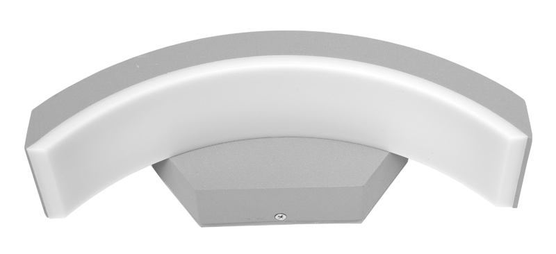 Sivé nástenné LED svietidlo Focus IP54 8W 4000K – Obrázok 2