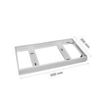 biely ram na montaz na povrch pre led panely 60 x 30 cm