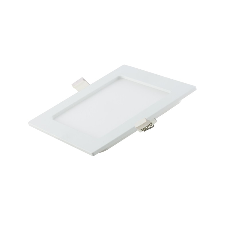 hranaty zapusteny led panel s volitelnou farbou svetla 6w