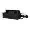 Čierna výklopná zásuvka do nábytku 2x16A + USB s flexo káblom