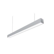 strieborne linearne zavesne led svietidlo atanos 120cm 40w