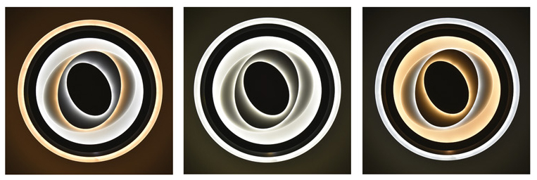 Dizajnové stropné LED svietidlo DUO 60W CCT – Obrázok 2