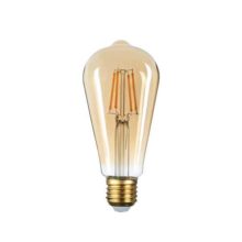 led filament ziarovka e27 st64 8W so zlatým sklom