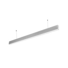 strieborne linearne zavesne led svietidlo slimy 120cm 40w