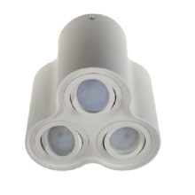 biely okruhly tubus na 3xgu10 naklapatelny long trio