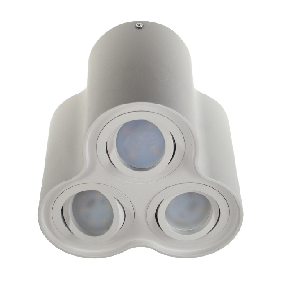 biely okruhly tubus na 3xgu10 naklapatelny long trio