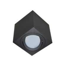 cierny hranaty tubus na gu10 naklapatelny mini