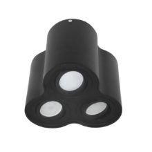 cierny okruhly tubus na 3xgu10 naklapatelny long trio