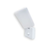 biele nastenne smerovatelne led svietidlo ip65 s pir senzorom 15w