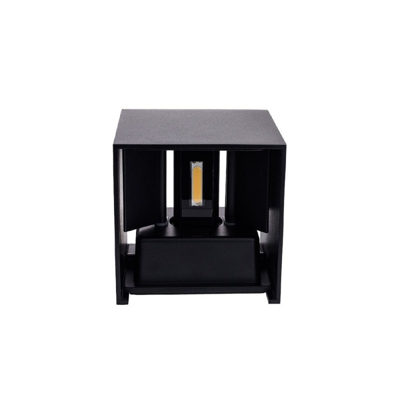 Čierne nástenné LED svietidlo IP54 s voliteľným uhlom svietenia 12W – Obrázok 3