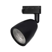 cierny led reflektor na jednofazovu kolajnicu 10w