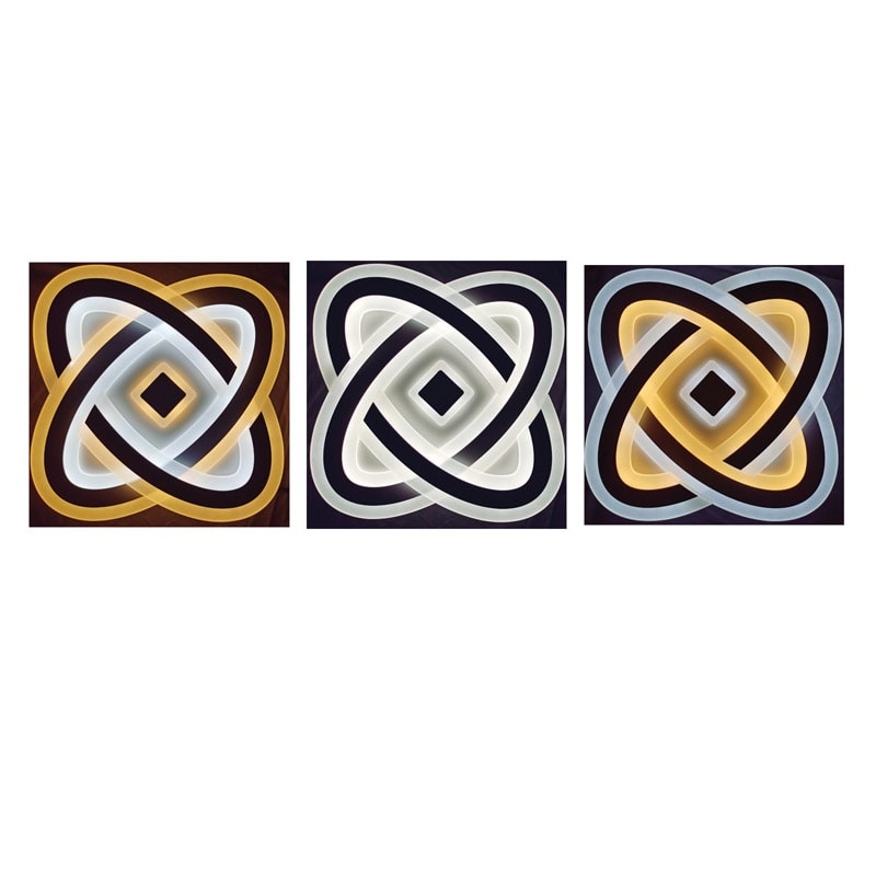 Dizajnové stropné LED svietidlo DUO 90W CCT – Obrázok 2