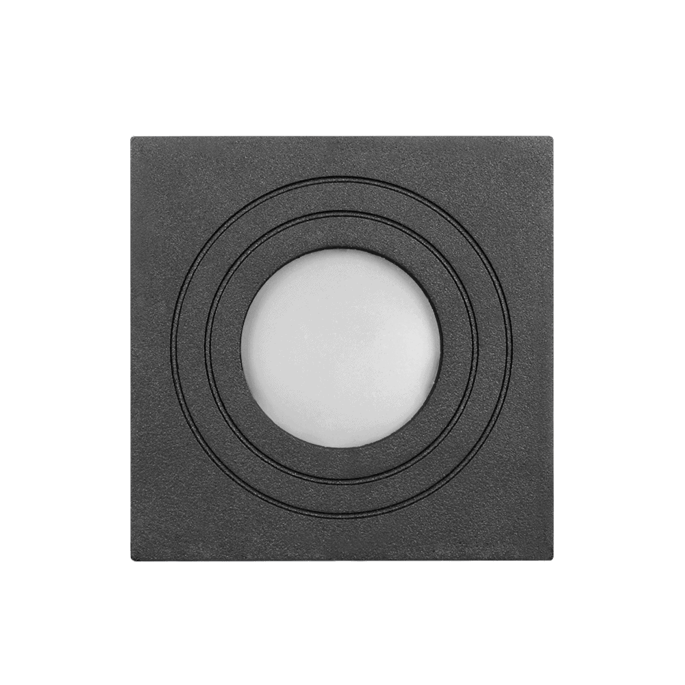 Čierny hranatý tubus IP54 na GU10 – Obrázok 2