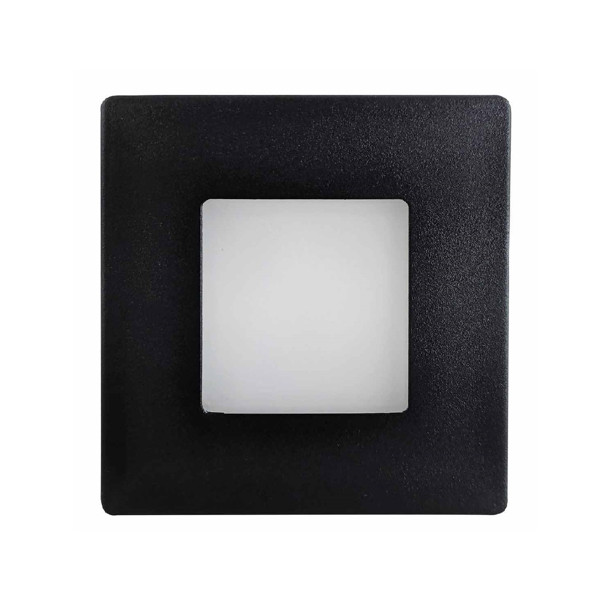 cierne hranate orientacne led svietidlo ip44 2,5w 4000k do elektroinstalacnej krabice kp68