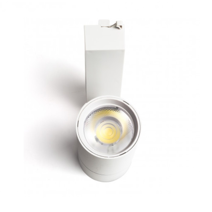 Biely LED reflektor do jednofázovej koľajnice 15W – Obrázok 3